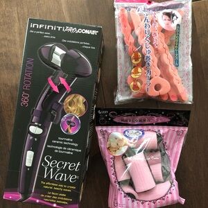 NEW Conair Infiniti Pro Secret Wave Beachy Automatic Curler Curling Iron Curl